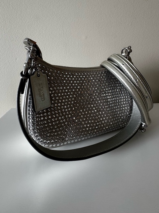 Coach Handbags - Coach Teri Bag - Silver Crystal Studded
